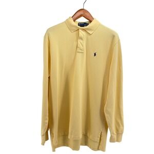 Polo Ralph Lauren Mens XL Long Sleeve Polo Shirt 3 pc Bundle Yellow Blue Purple